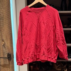 THE GREAT. Vibrant Red Knit Top